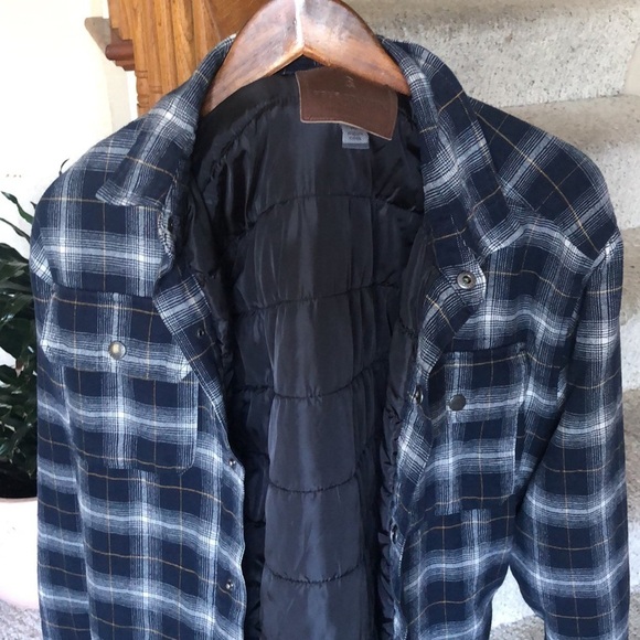 Free Country Padded Plaid Flannel Shacket - Picture 2 of 9